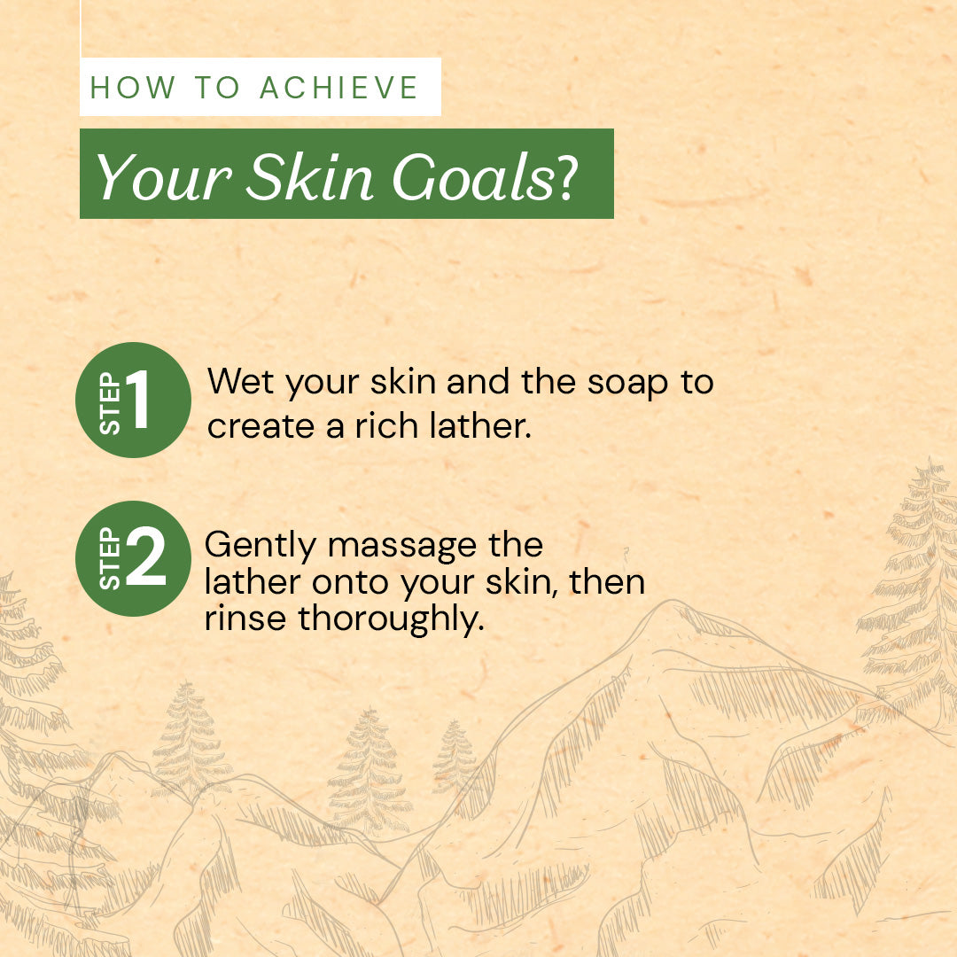 Atulya Lemon & Mint Soap | Energizes Skin, Controls Odour | SLS & Paraben Free | For all skin types | 125 gm