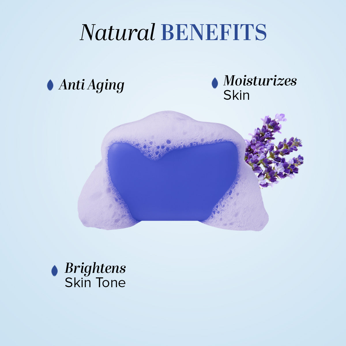 Khadi Natural Organic Pure Lavender Soap Calming Bath Bar (375g)