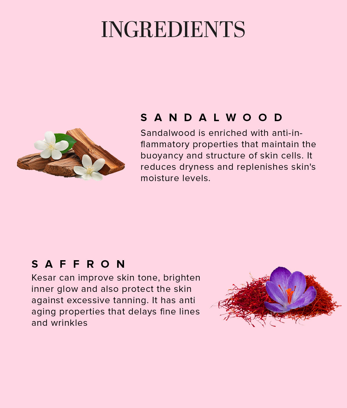 Khadi Natural Ayurvedic Sandalwood Kesar Moisturiser Glowing Skin (210ml)