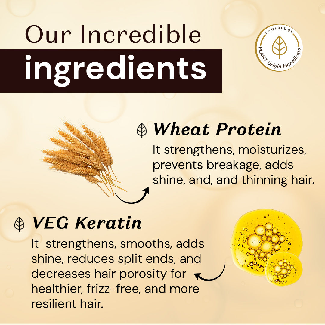 Atulya Keratin & Wheat Protein Conditioner | Repairs Hair, Adds Strength | Silicone Free | For all hair types | 25 ml