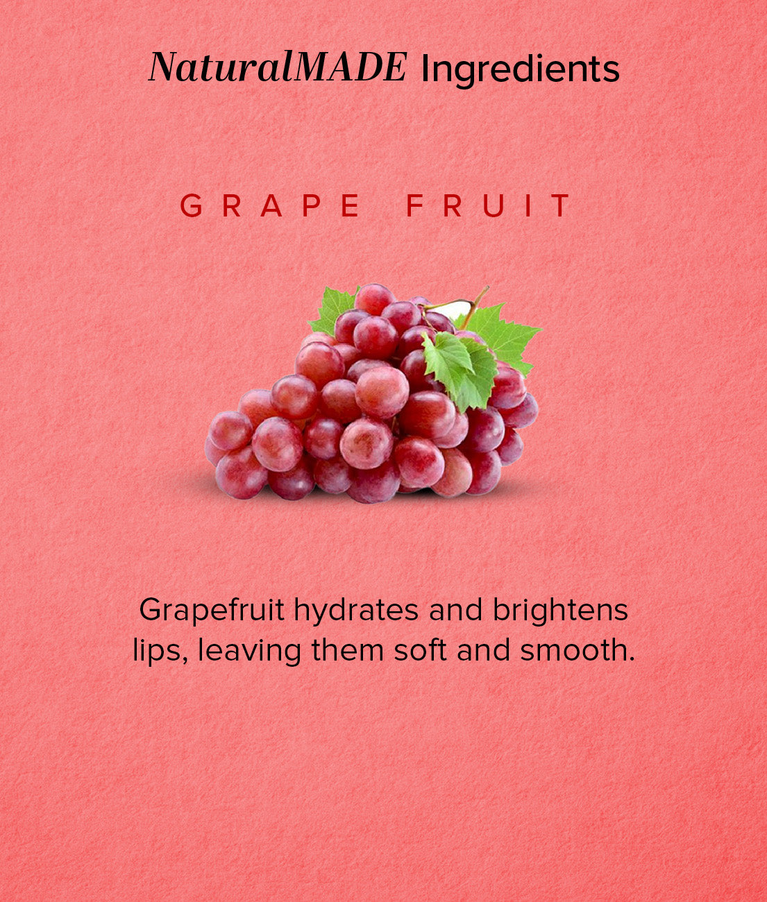 Khadi Natural Lip Balm Wine Grapefruit Hydrating Beeswax & Shea Butter (5g)