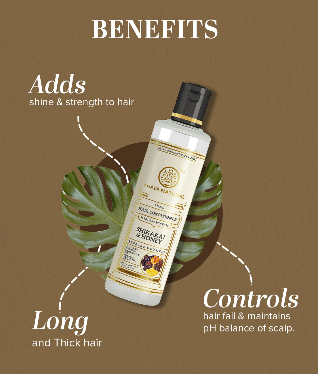 Khadi Natural Organic Shikakai & Honey Conditioner SLS-Paraben Free (210ml)