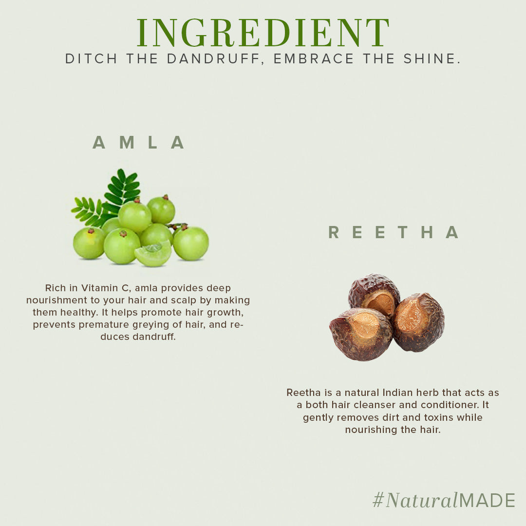 Khadi Natural Amla & Reetha Hair Cleanser Shampoo Pack of 2 (420ml)