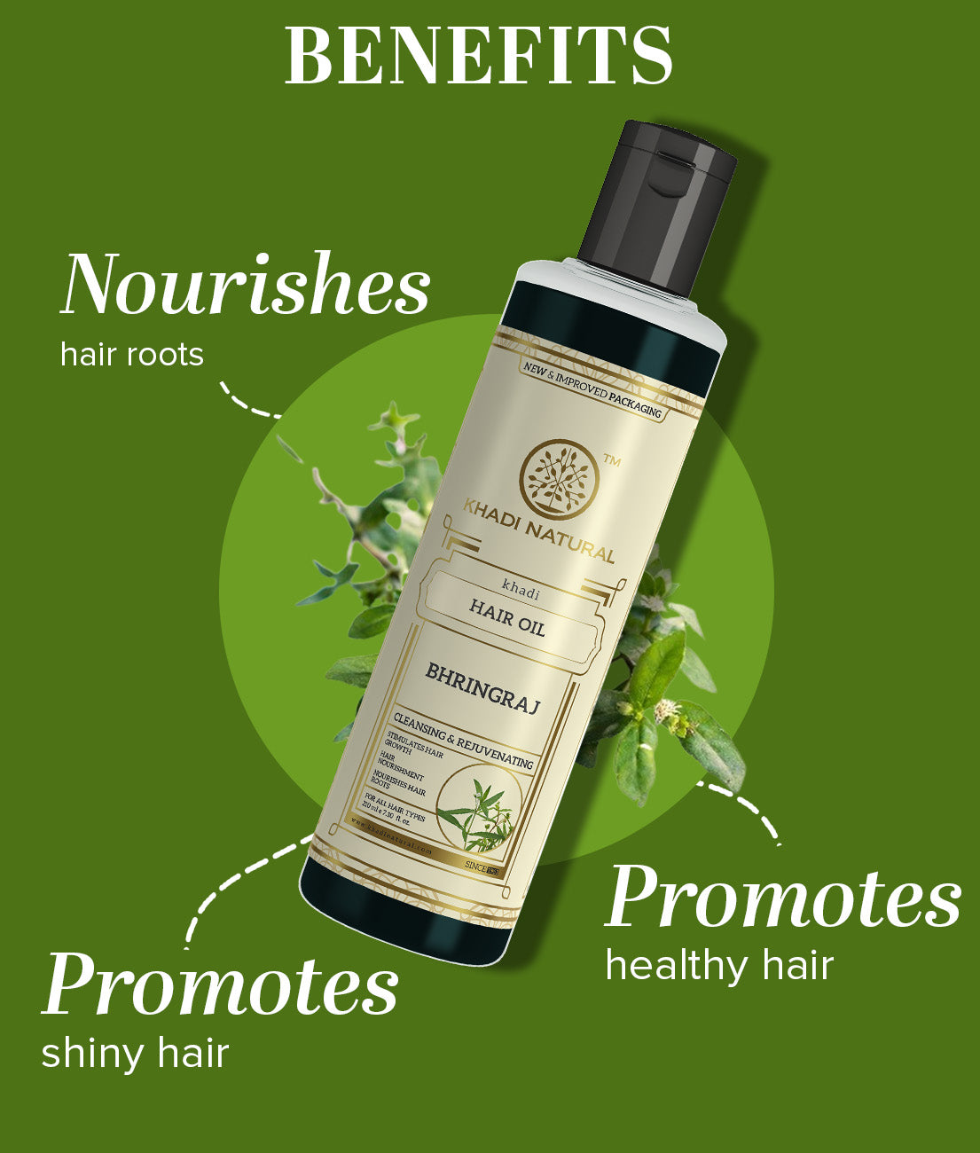 Khadi Natural Bhringraj Hair Oil Deep Conditioning Anti Hair Fall (210ml)