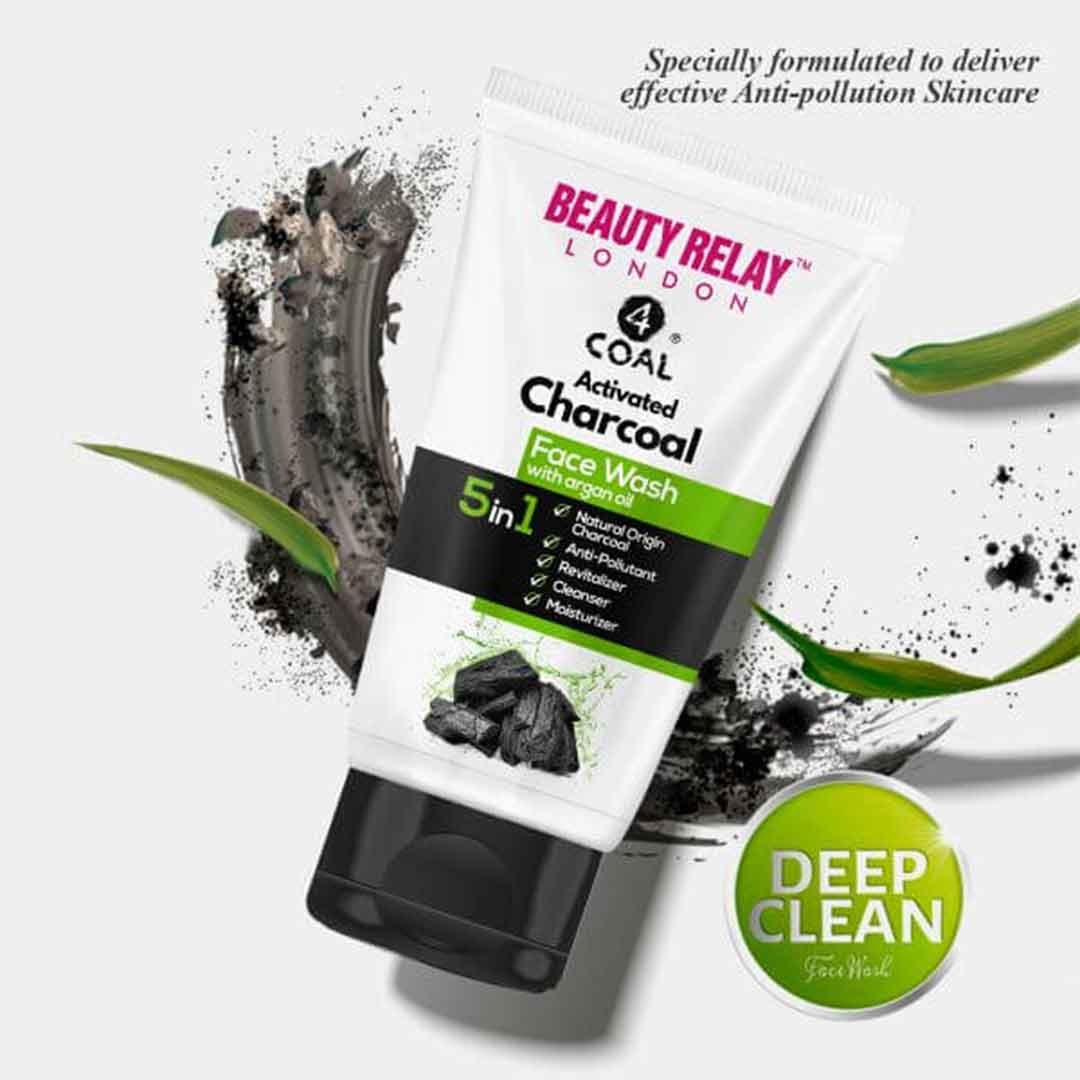 Activated Charcoal Face Wash With Argan Oil, Aloevera, Mulberry, Vitamin-E