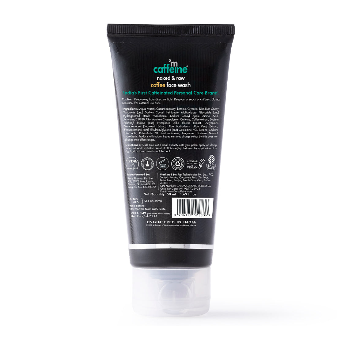 mCaffeine Coffee Face Wash 50 ml