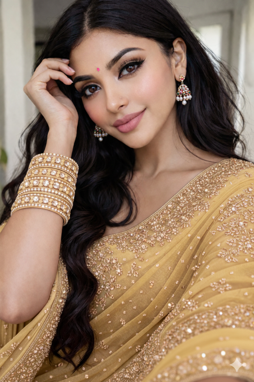 Set of 14 Silk Thread, Stone & Kundan Studded Chuda Bangles | Ethnic Collection | Gift for Women  - Golden with Silver