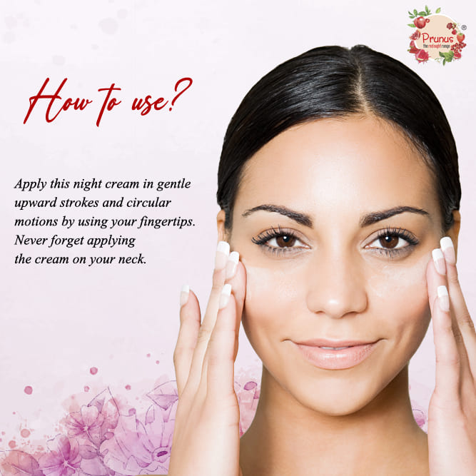 Prunus Plum Rose Night Treatment Cream With Shea Butter, Prunus Seed Oil, Vitamin-E And Rose Oil