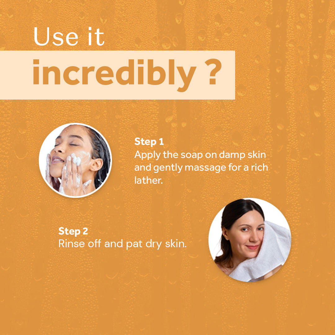 Atulya Foaming Face Wash Haldi & Chandan With Built In Face Brush | Clears Spots, Brightens Skin | 150 ml