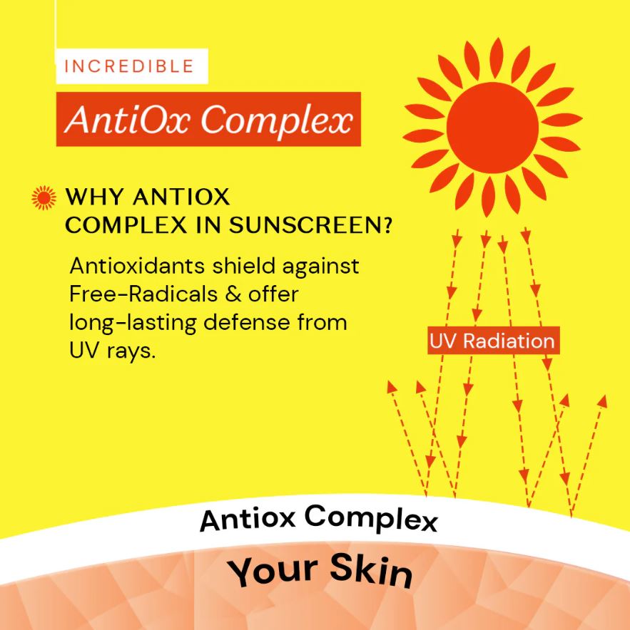 Atulya Vitamin C & D-Panthenol Sunscreen | SPF 50 PA++++ | Dewy-radiant - 80g