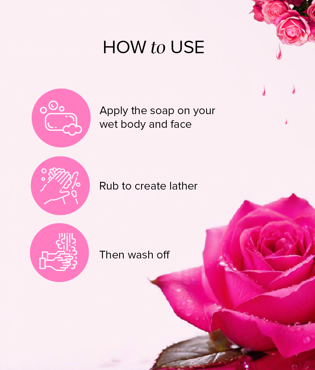 Khadi Natural Rosewater Soap Refreshing Care Pack of 5 (5×125g)