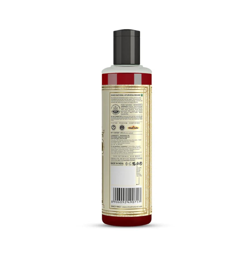Khadi Natural Sandalwood Massage Oil - 210ml