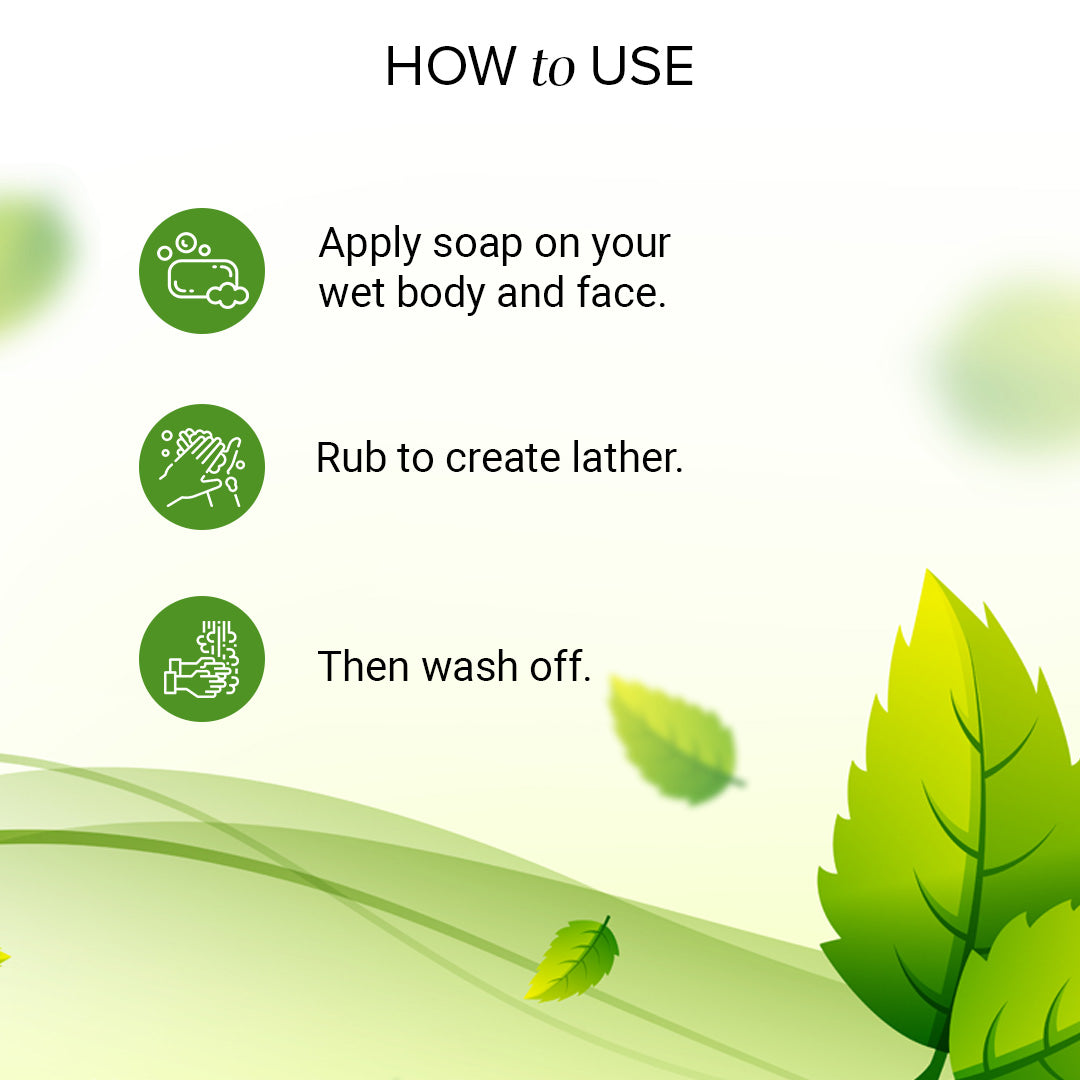 Khadi Natural Pure Neem Soap Deep Cleansing Pack of 3 (375g)