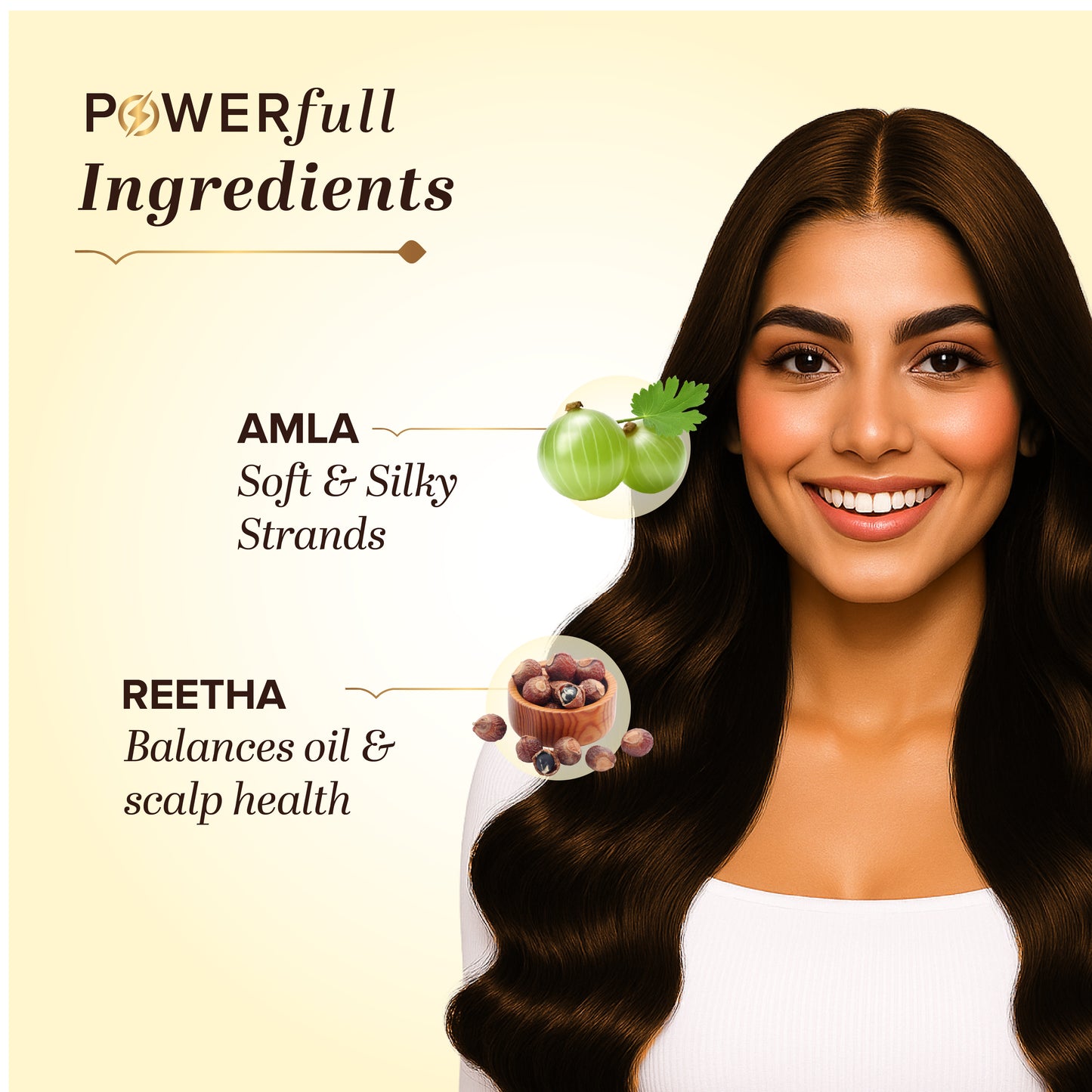 Khadi Natural Ayurvedic Amla & Reetha Hair Cleanser Shampoo for Shine 210ml