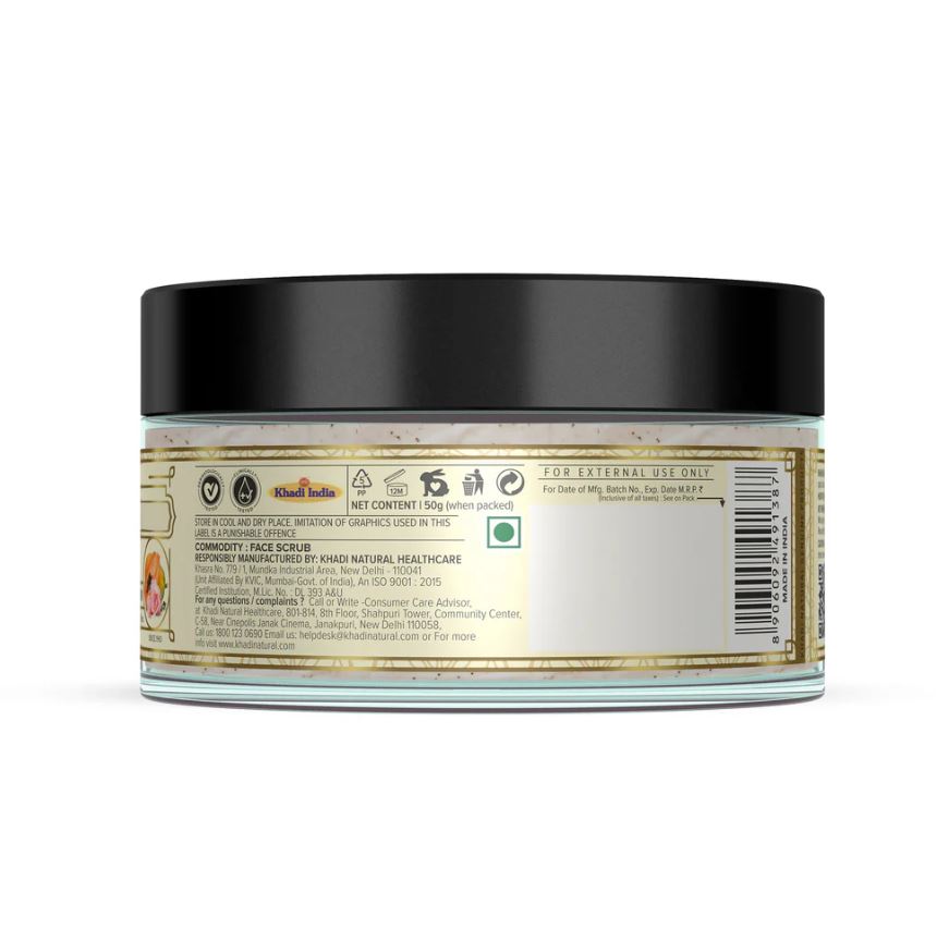 Khadi Natural Rose & Papaya Face Scrub - 50gm