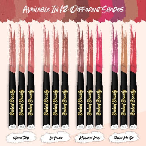 Lip Crayon Lipstick with Light Weight & Nourishing Formula, Forget Me Not, Set of 3, 2.5g each