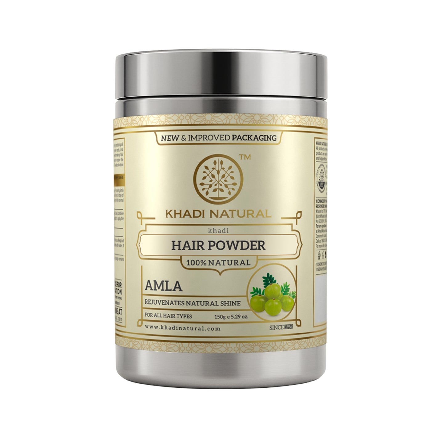 Khadi Natural Ayurvedic Amla Hair Powder Herbal Hair Care - 150 gm