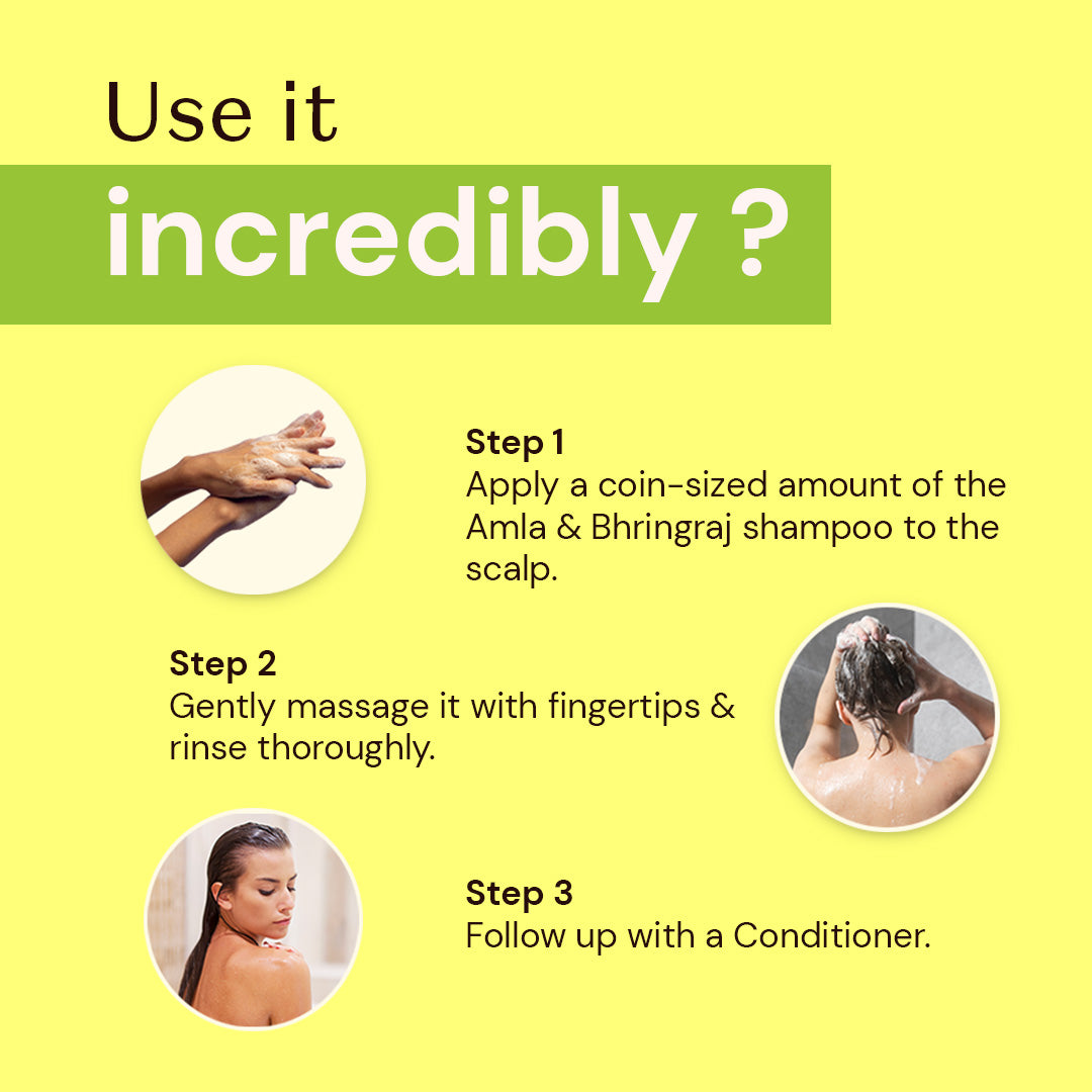 Atulya Amla & Bhringraj Shampoo | Deep Cleansing, Strengthens Hair | Sulphate Free | 300 ml