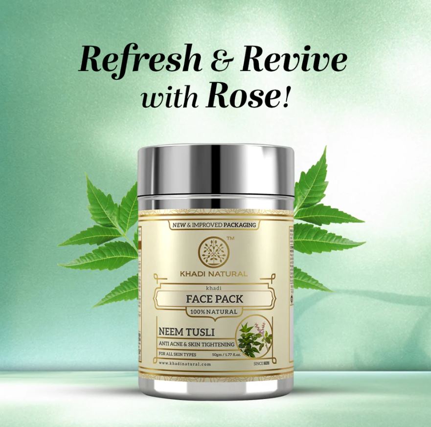 Khadi Natural Neem Tulsi Face Pack - 50gm