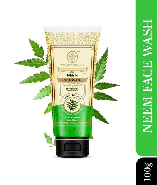 Khadi Natural Neem Face Wash SLS & Paraben Free - 100gm