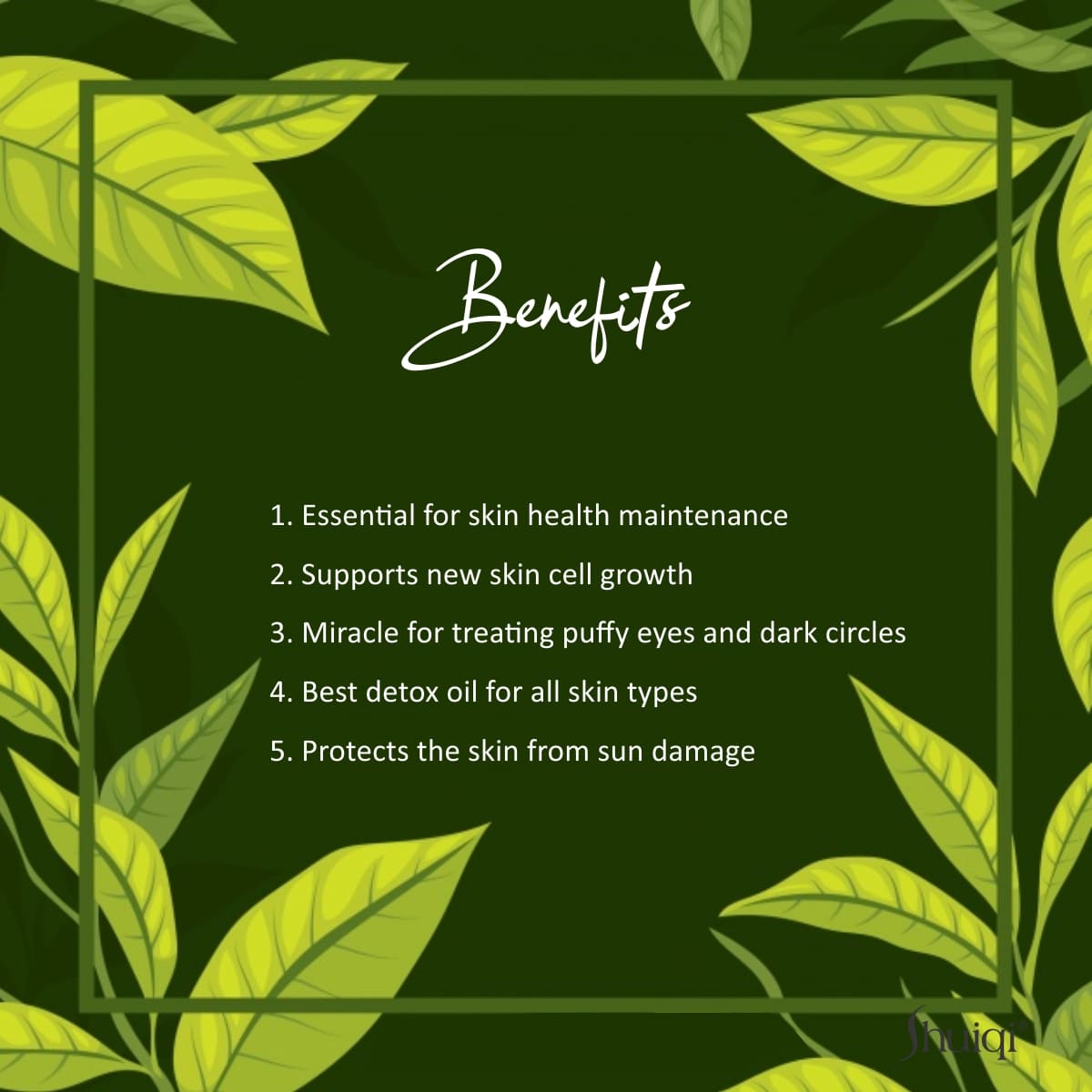 Shuiqi Detox Green Tea Oil