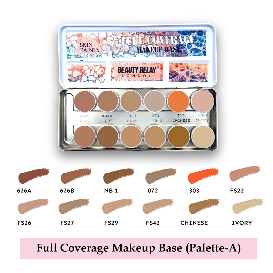 Full Coverage Makeup Base Palette