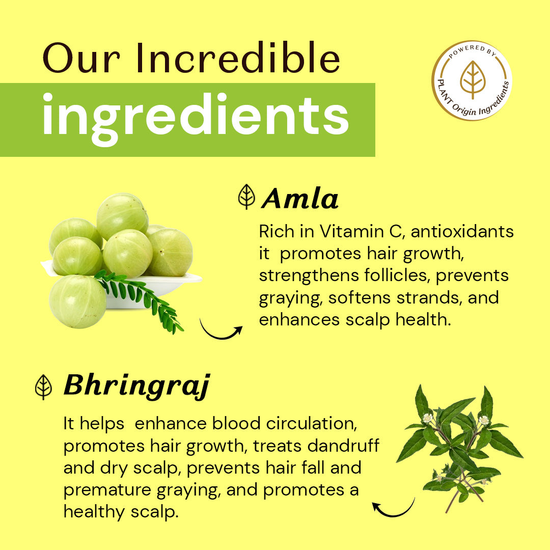 Atulya Amla & Bhringraj Hair Oil | Reduces Hair Fall, Boosts Strength | 200 ml