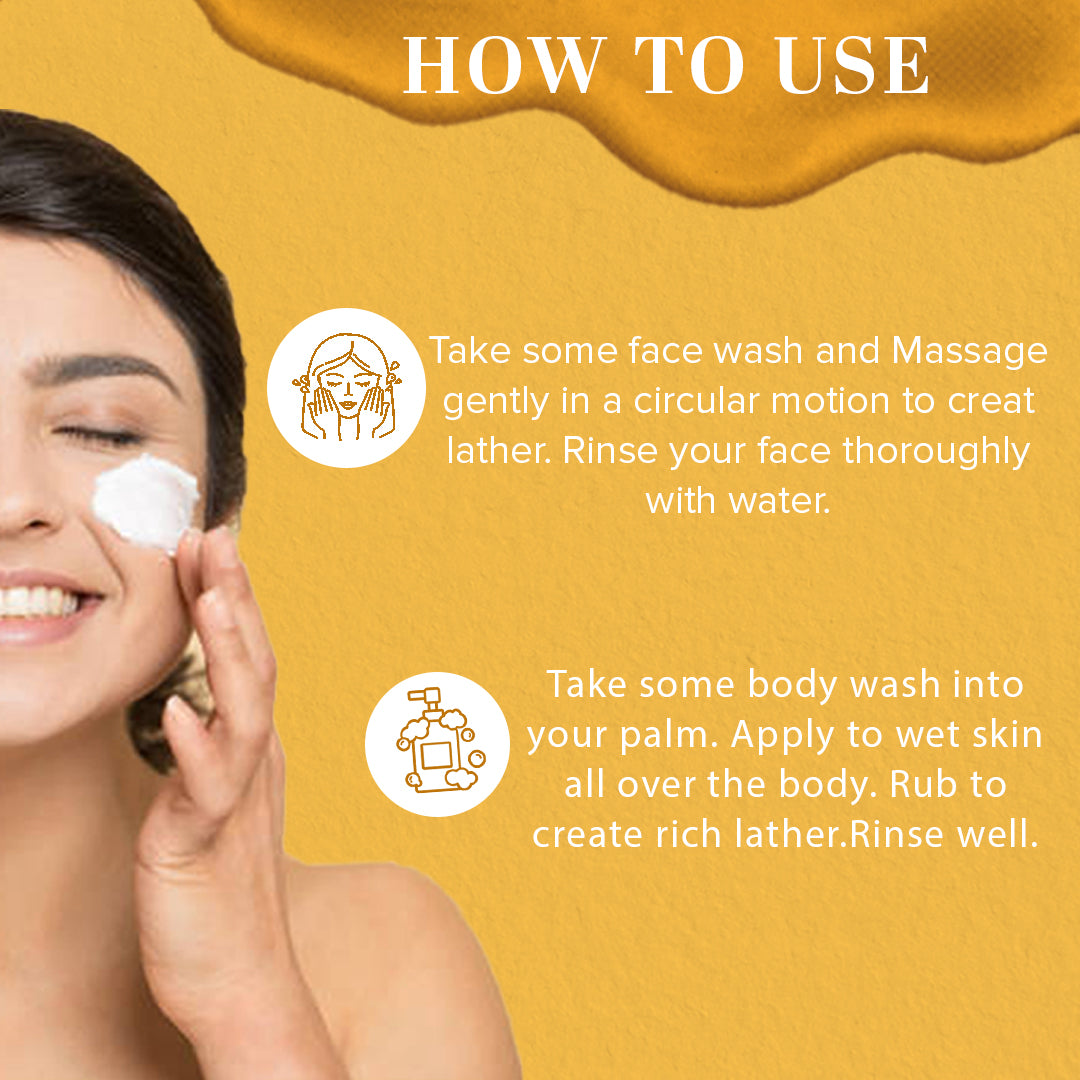 Khadi Natural Sandalwood & Honey Face Wash Pack of 2 (420ml)