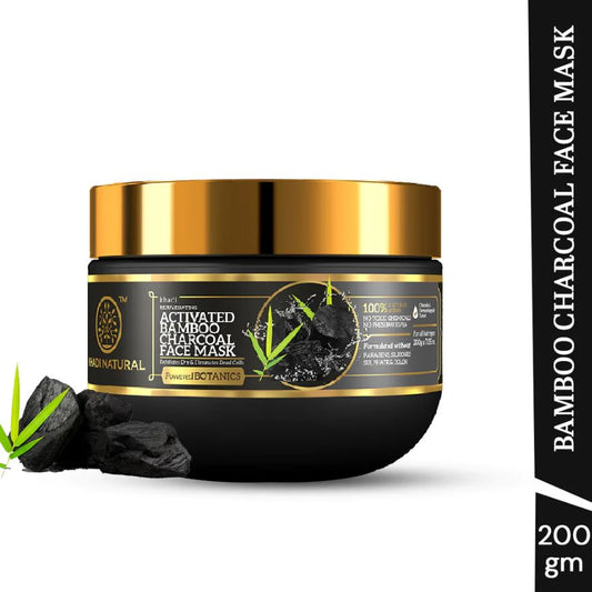 Khadi Natural Activated Bamboo Charcoal Face Mask - 200gm