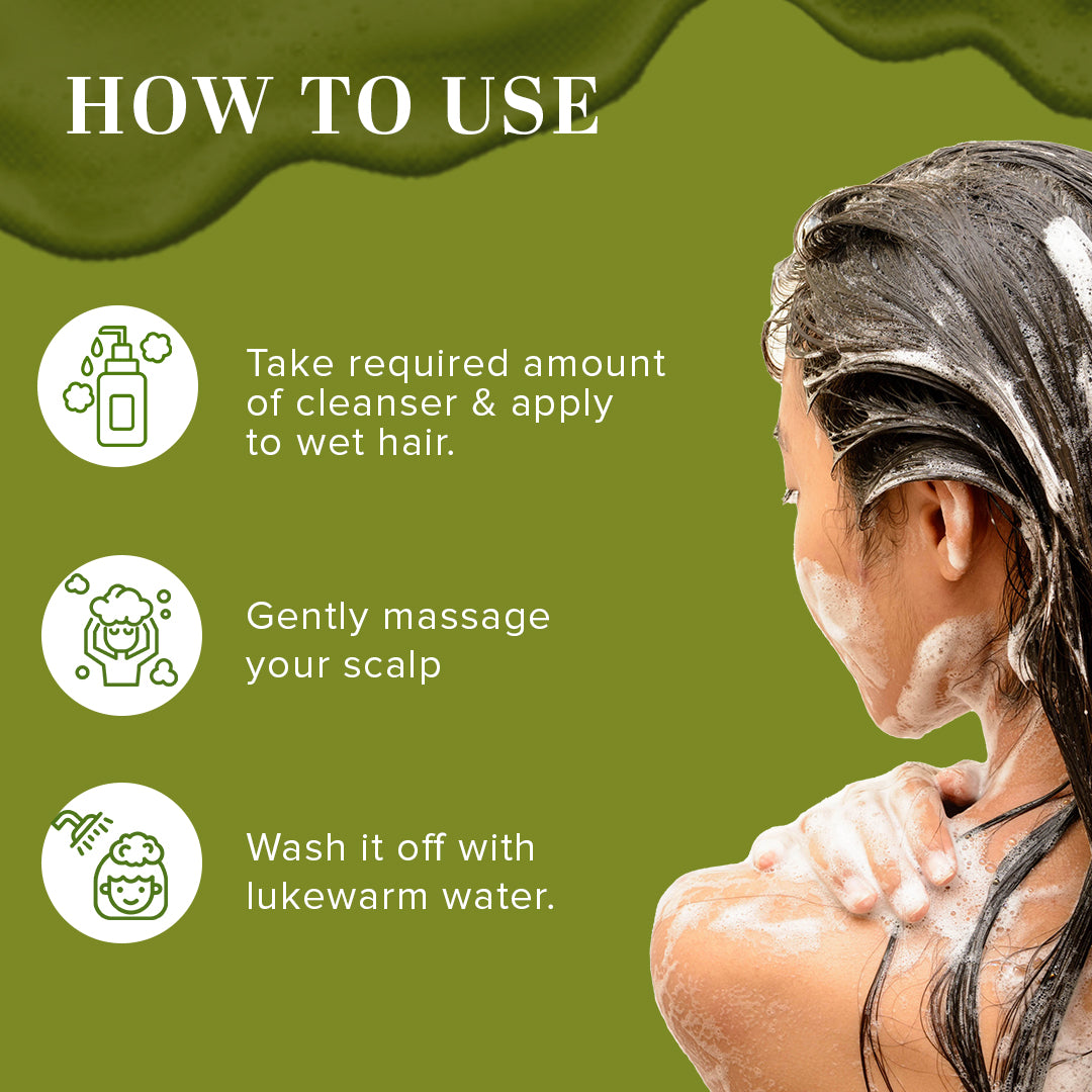 Khadi Natural Amla & Bhringraj Hair Cleanser Pack of 2 for Hair Growth 420ml