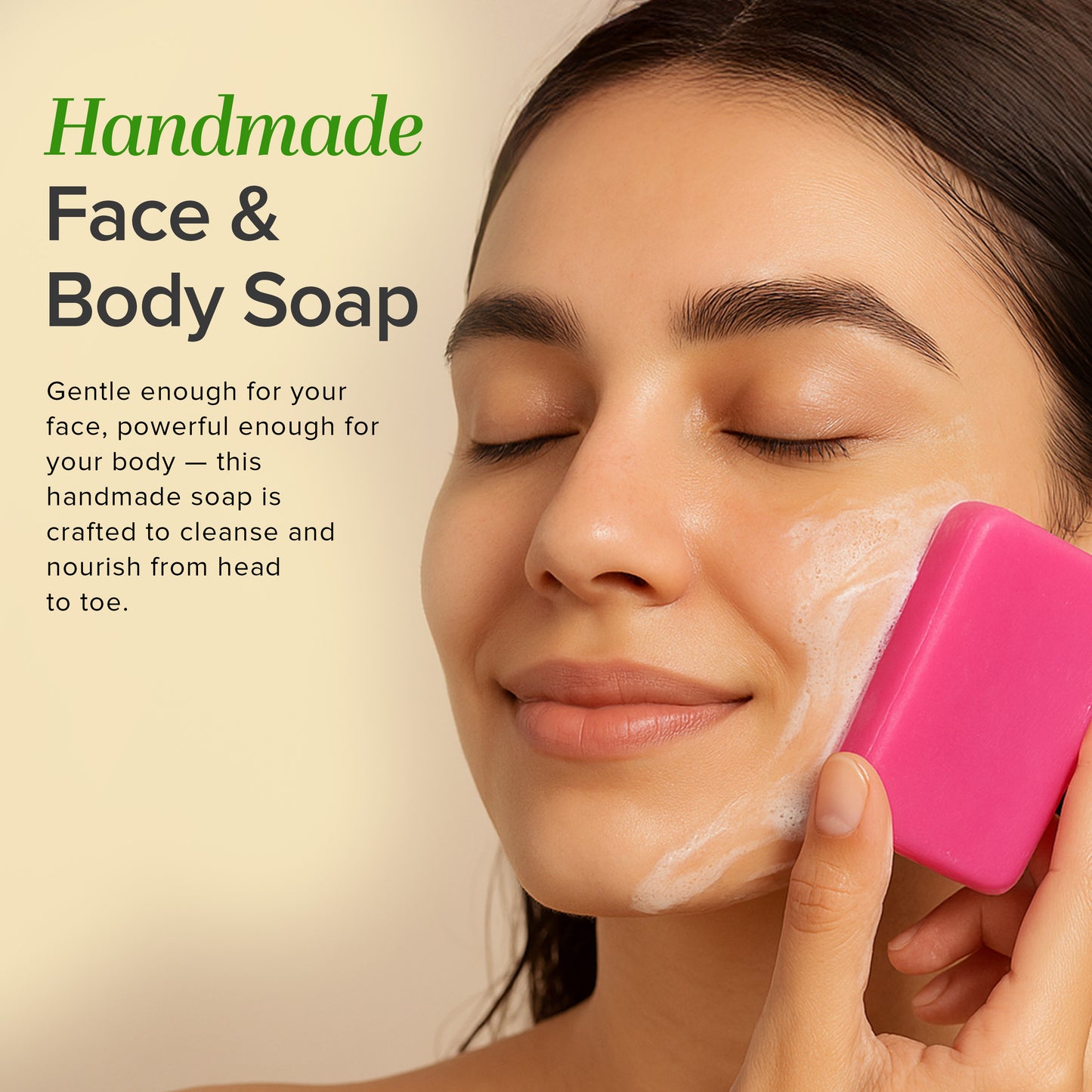 Khadi Natural Soap Gentle Cleansing & Glow Pack of 10 (10×125g)