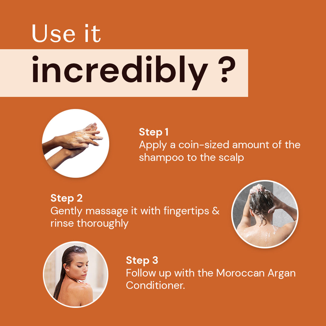 Atulya Moroccan Argan Oil Hair Cleanser | Gently Cleanses & Adds Gloss | Sulphate Free | 300 ml