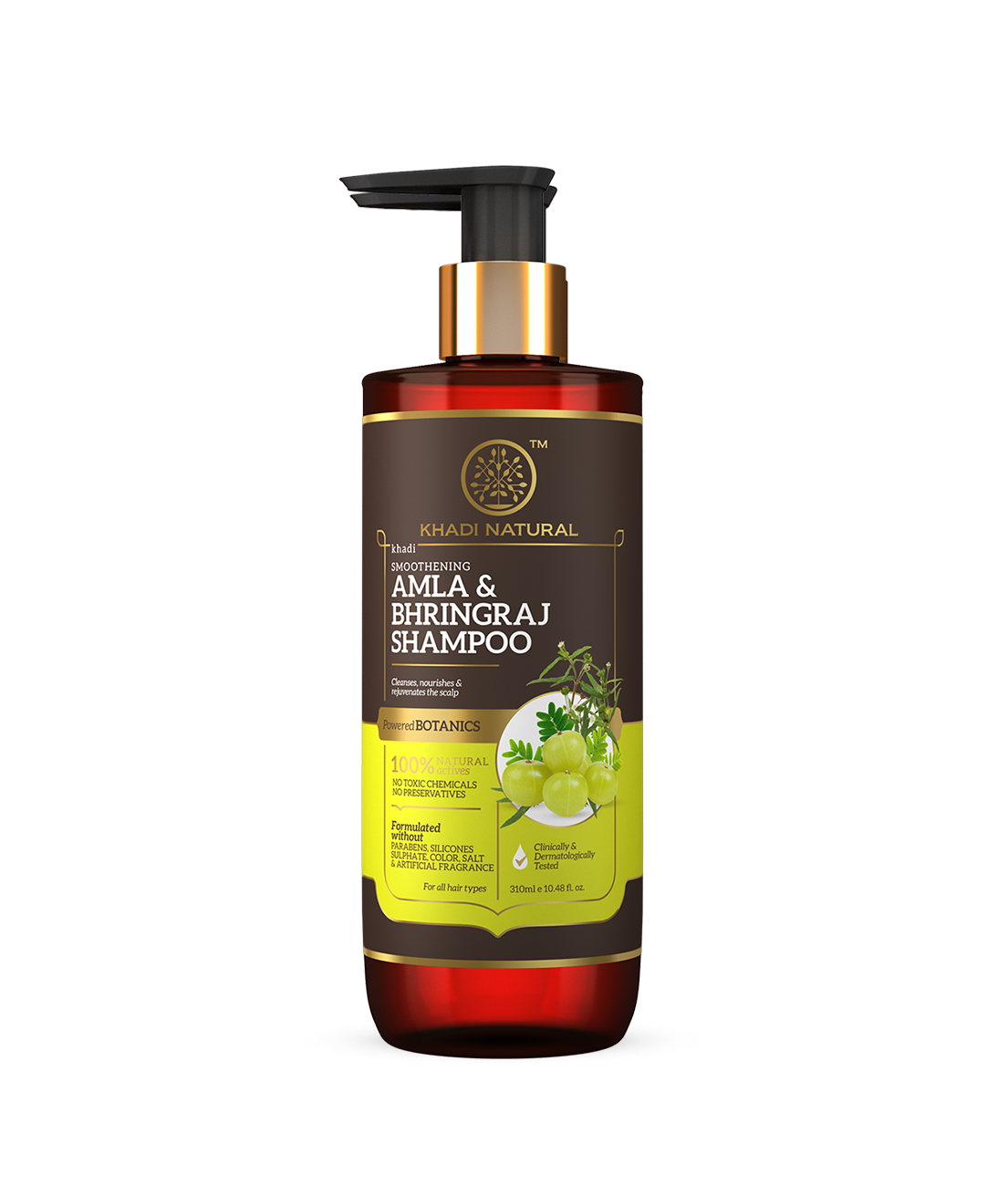 Khadi Natural Amla & Bhringraj Shampoo Powered Botanics Anti-Dandruff (310ml)