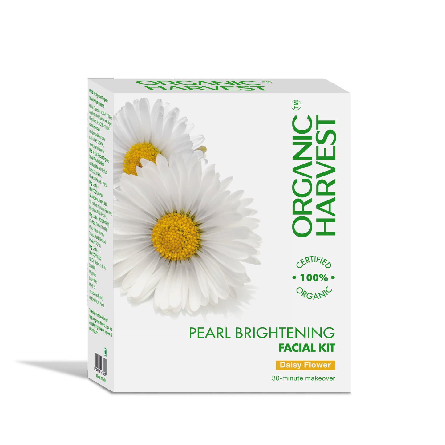 Pearl Brightening Facial Kit: Daisy Flower | Anti-Aging Facial Kit for Men & Women - 40gm