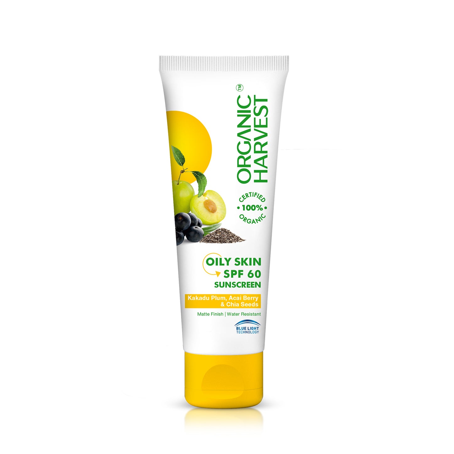 Oily Skin SPF 60 Sunscreen With Kakadu Plum, Acai Berry & Chia Seeds - 100gm