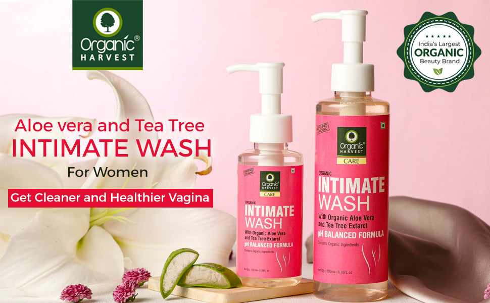 Daily Intimate Feminine Wash, Infused with the Goodness of Organic Aloe Vera and Tea Tree Extracts