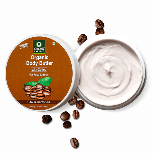 Coffee Body Butter Cream with Cocoa, Olive Oil & Aloe Vera for Women | Deep Moisturizing Cream for Dry Face & Body Skin - 100ml