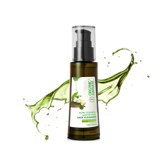 Acne Control Mattifying Face Cleanser with Green Tea, Moringa & Aloe Vera - 100ml