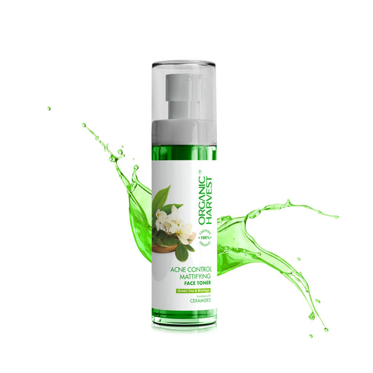Acne Control Mattifying Face Toner with Green Tea & Moringa Extracts - 100ml