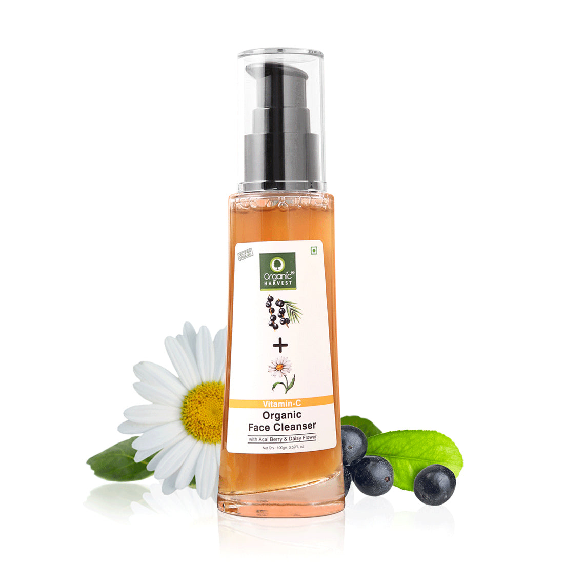 Brightening Face Cleanser: Kakadu Plum, Acai Berry & Rice Water | Face Wash for Oily Skin | Vitamin C Face Wash -150ml