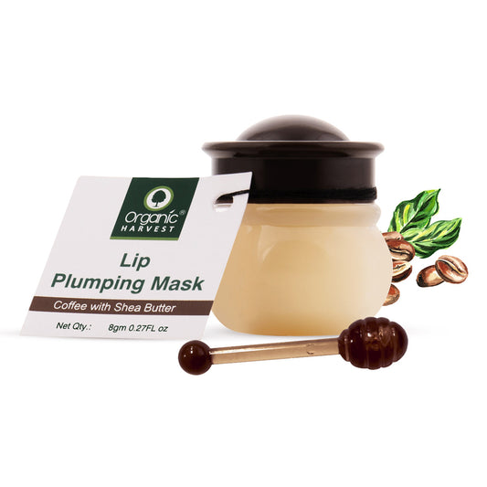 Lip Plumping Sleeping Mask with Coffee Extracts, For Dry, Dull, Hydration & Repair of Chapped Lips | Best for Men & Women - 8gm