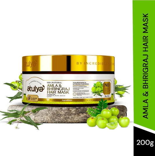 Atulya Amla & Bhringraj Hair Mask | Nourishing and Strengthening - 200gm