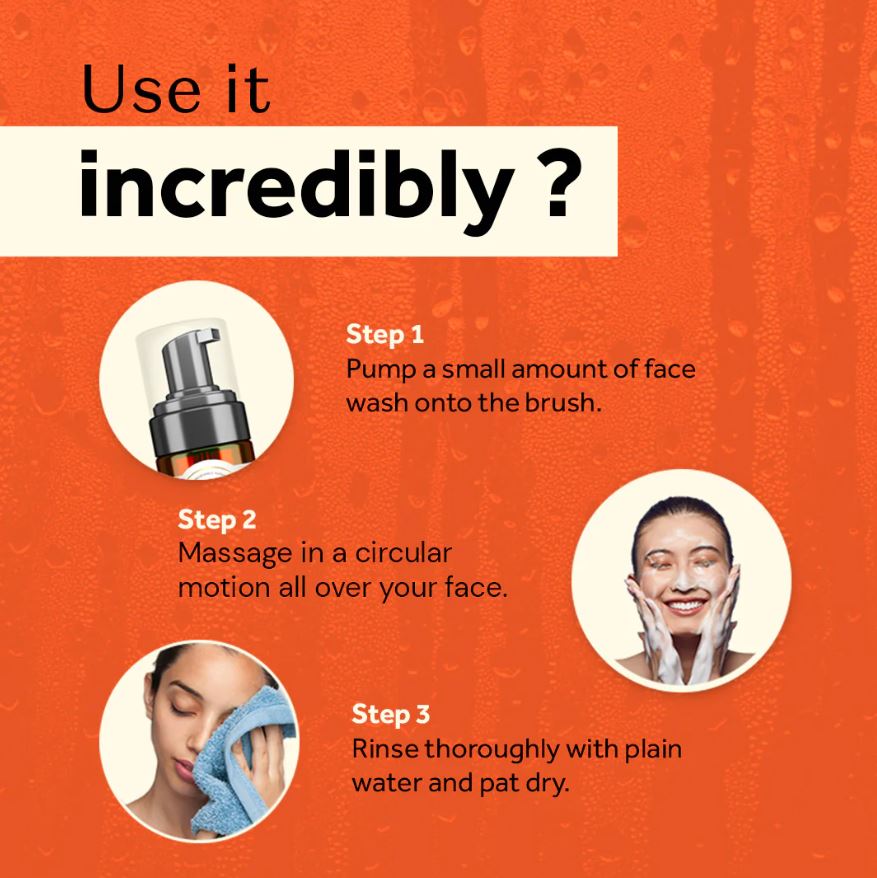 Atulya Vitamin C Foaming Face Wash With Pump- 100ml