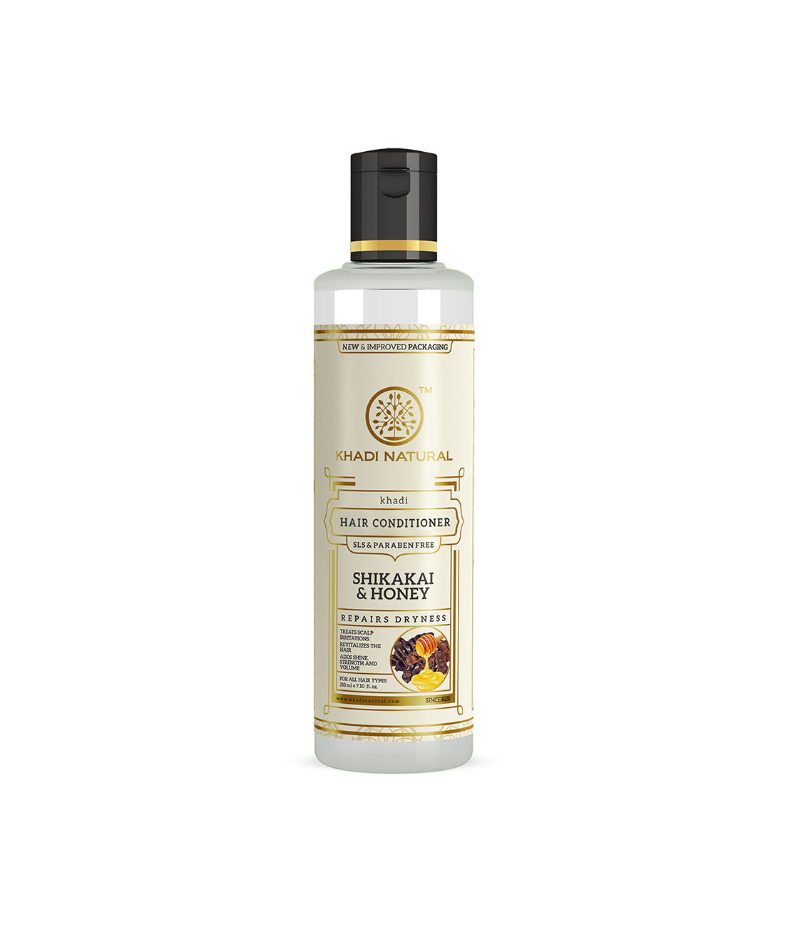 Khadi Natural Organic Shikakai & Honey Conditioner SLS-Paraben Free (210ml)