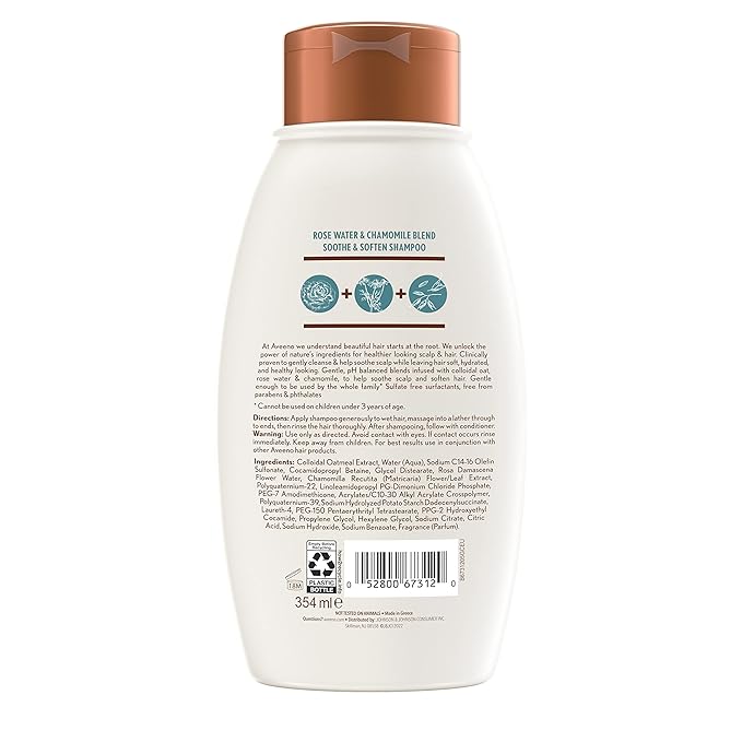 Rose Water and Chamomile Blend Shampoo - 12 oz