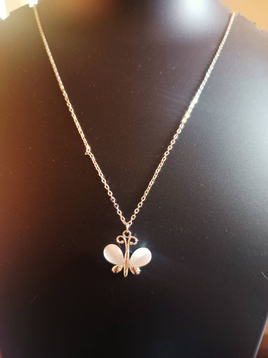 Silver plated Butterfly neckpiece - Jewellery for women and girls