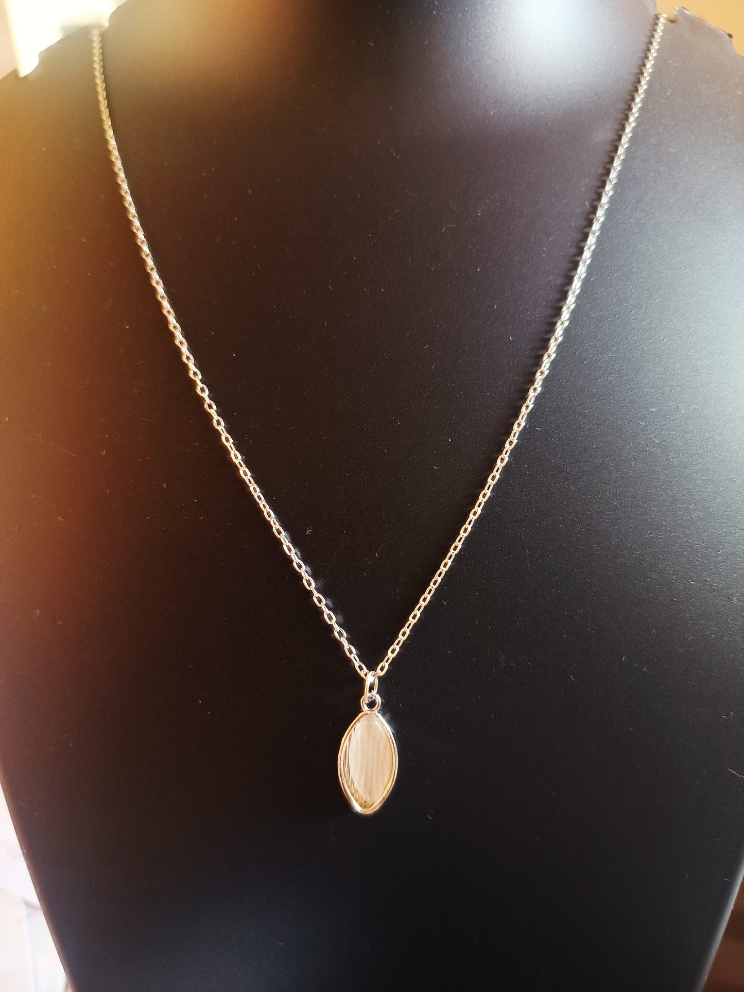 Silver plated raindrop neckpiece - Jewellery for women and girls