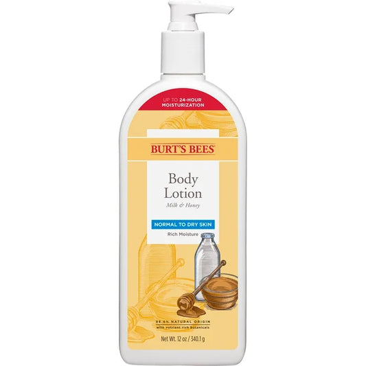 Naturally Nourishing Milk & Honey Body Lotion - Soft, healthy skin ahead - 12 oz