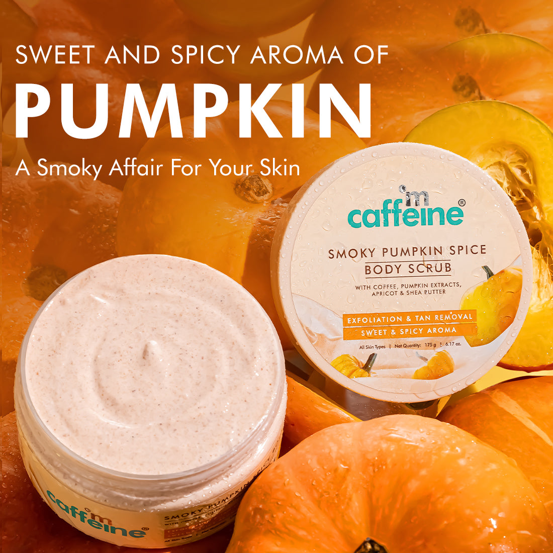 mCaffeine Pumpkin Spice Cleanse & Detan Duo for Glowing Skin | Sweet & Spicy Aroma