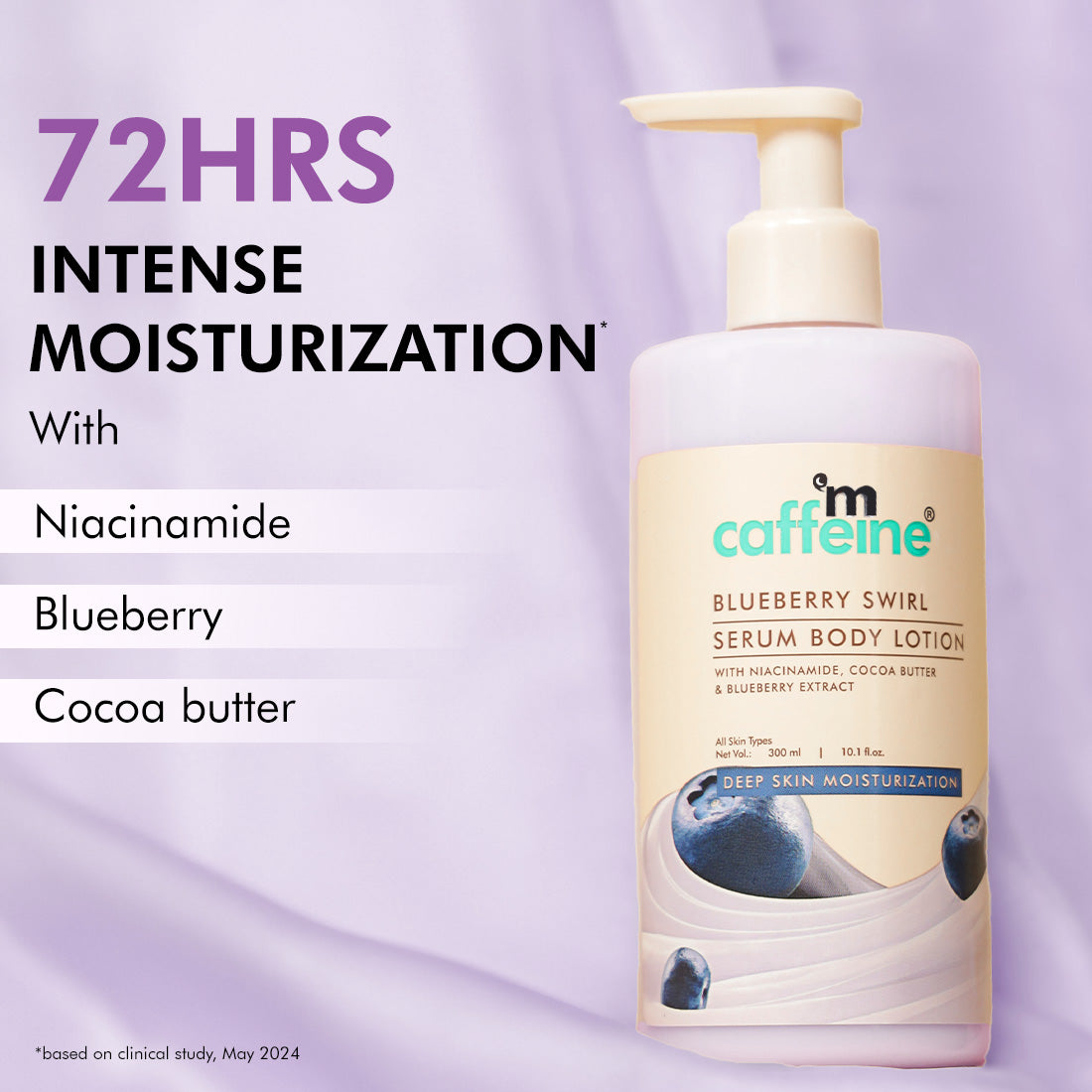 mCaffeine Blueberry Body wash + body lotion